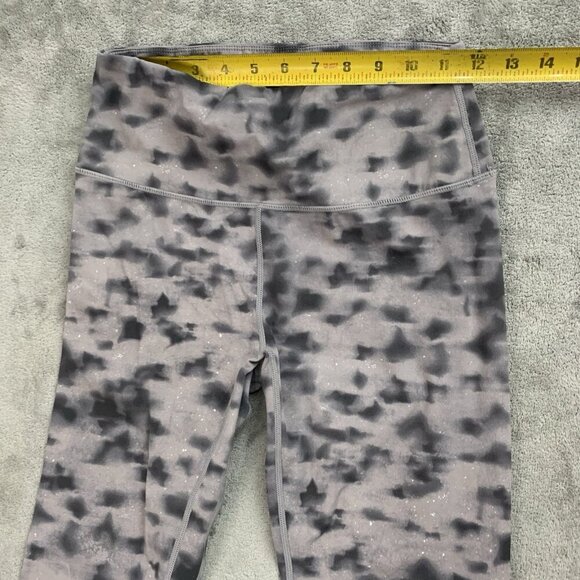 Varley Leggings Womens M Let's Go 24” Concrete Leaf Gray Workout Athleisure Gym - Picture 4 of 12